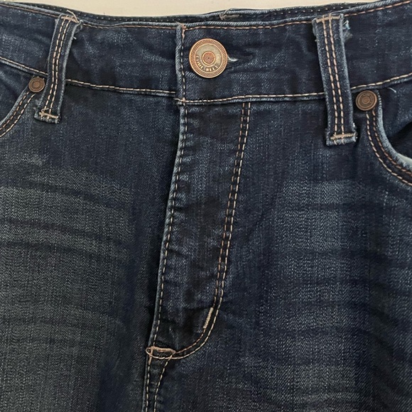 CODE BLEU Soho Skinny Jeans with ankle tie accents Sz 10 EUC - Picture 3 of 7